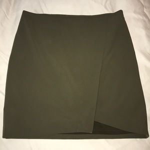 Army green skirt